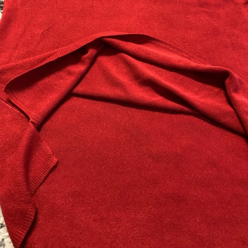 East 5th Woman Red Long Sleeve Blouse Size 1X - Picture 4 of 14
